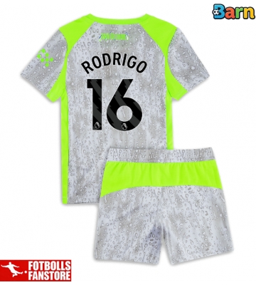 Manchester City Rodri Hernandez #16 Tredje Tröja Barn 2025-26 Kortärmad (+ Korta byxor)